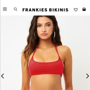 Frankies Bikinis Bea Cherry Top